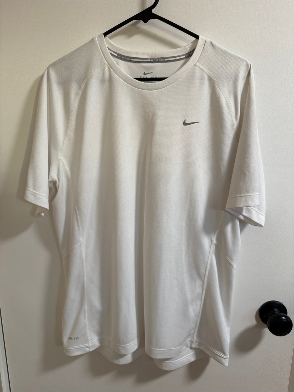 Nike Men's White Dri-FIT Short Sleeve Training Shirt